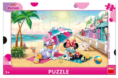 Dino Toys Minnie: Oslava, deskové Puzzle, 15 dílků