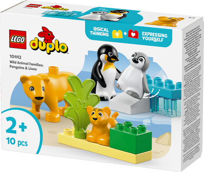 LEGO® Rodinky divokých zvířat: Tučňáci a lvi