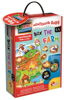 Liscianigioch Montessori baby box the farm - Vkládačka farma