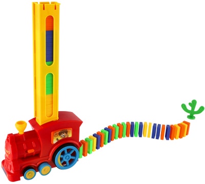 Teddies Lokomotiva, domino stavěcí, 16 cm