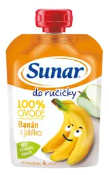 Sunar Do ručičky ovocná kapsička banán 4m+