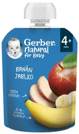 Gerber Natural kapsička banán a jablko