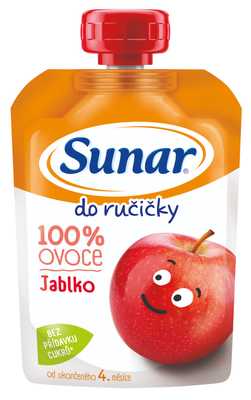 Sunar Do ručičky, ovocná kapsička jablko 4m+