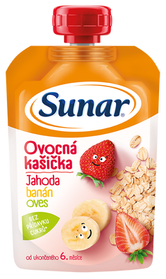 Sunar Kapsička ovocná kašička jahoda, banán a ovesné vločky