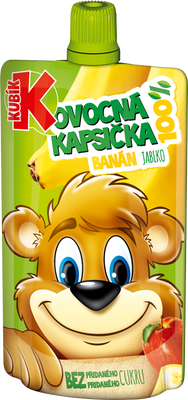 Kubík Kapsička 100% banán-jablko