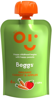 Beggs BIO Mrkev a jablka Zeleninovo-ovocný příkrm