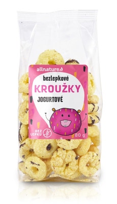 Allnature Kroužky jogurtové bezlepkové