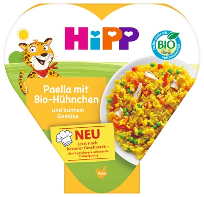 HiPP BIO Paella se zeleninou a kuřecím masem