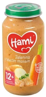 Hami Zelenina s telecím masem 12m+