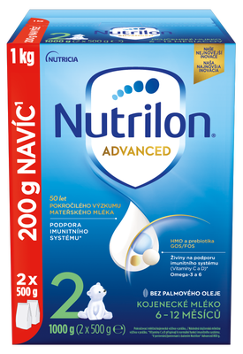 Nutrilon 2 Advanced pokračovací kojenecké mléko od uk. 6. měsíce