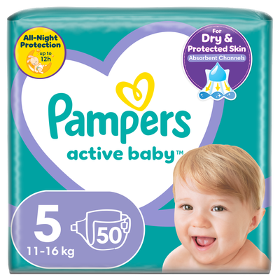 Pampers Plenky Active baby vel. 5 (11-16 kg)