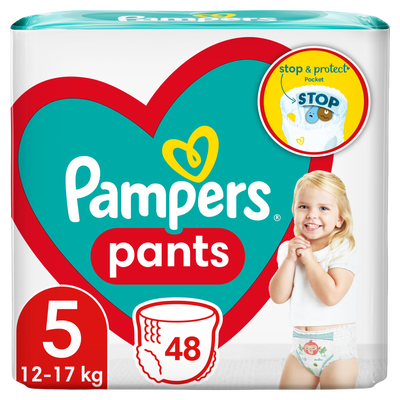 Pampers Pants Plenkové kalhotky Jumbo Pack, vel. 5 (12-17 kg)