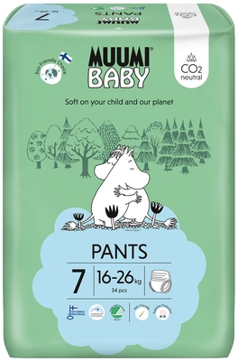 Muumi Baby Pants XL kalhotkové EKO pleny vel. 7 (16-26 kg)