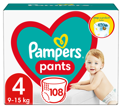 Pampers Pants Plenkové kalhotky vel. 4 (9-15kg)