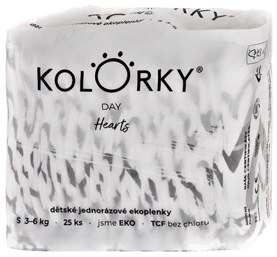 Kolorky Day EKO plenky - Srdce - vel. S (3-6 kg)