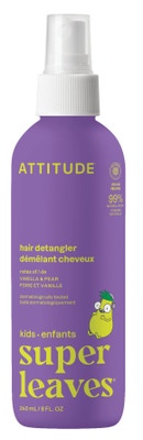 Attitude Sprej pro snadné rozčesávání vlásků Super leaves Kids s vůní vanilky a hrušky