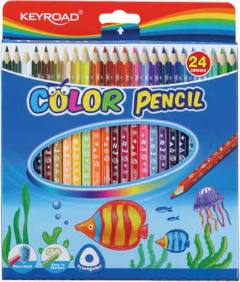 Keyroad Pastelky trojhranné 24ks