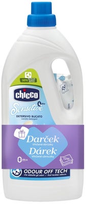 Chicco  Prostředek prací dětský Sensitive (1,5 l) + vlhčené ubrousky (72 ks) zdarma