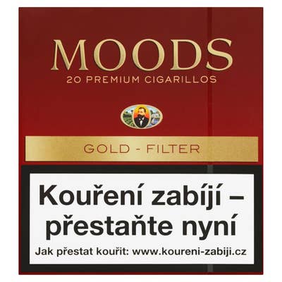 Moods Doutníky Gold Filter 20s