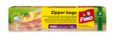 Fino Zipper sáčky mix vel. (0,5/1/2,5L)