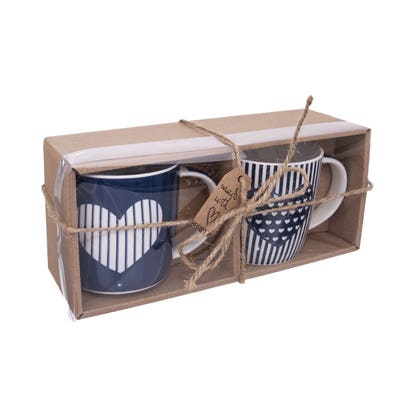 ORION Hrnek porcelánový Just Love Srdce 2x390ml