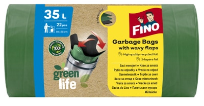 Fino Green life recyklované zavazovací pytle na odpad 35l