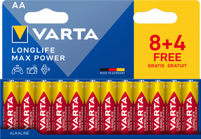 Varta Longlife Max Power AA, 8+4