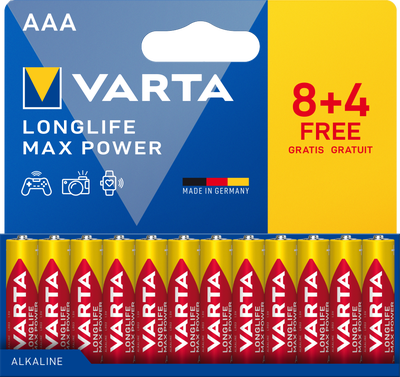 Varta Longlife Max Power AAA, 8+4