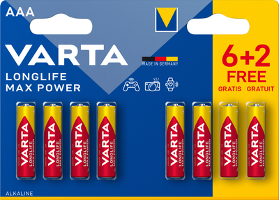 Varta Longlife Max Power 6+2 AAA