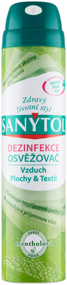 Sanytol Dezinfekční osvěžovač vzduchu mentolová vůně