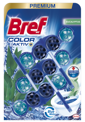 Bref Color Aktiv Eucalyptus tuhý WC blok 3x50g