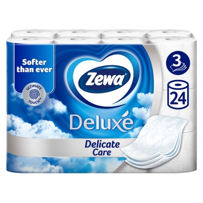 Zewa Deluxe Delicate Care toaletní papír 3vrstvý, 24 rolí