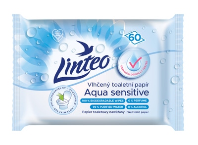 Linteo Vlhčený toaletní papír Aqua Sensitive