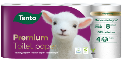 Tento Toaletní Papír Premium Gold 4vrstvý, 8 rolí