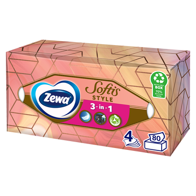 Zewa Softis Box kapesníky 4vrstvé