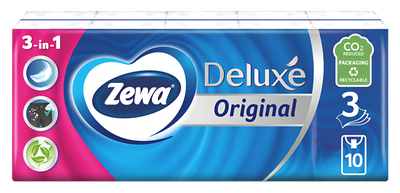 Zewa Deluxe Standard kapesníky 3 vrstvé