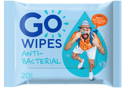 GoWipes Osvěžující vlhčené ubrousky s antibakteriálním účinkem a D-panthenolem