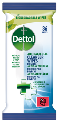 Dettol antibakteriální ubrousky na povrch