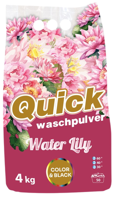 Quick Prací prášek Color & black, Water Lily, 4 kg