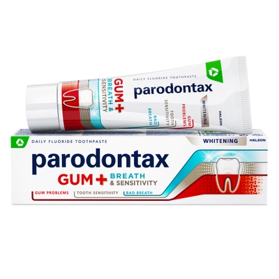 Parodontax Zubní pasta Whitening Pro Dásně, dech & Citlivé zuby