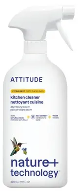 Attitude Nature+ Čistič na kuchyně s vůní citronové kůry s rozprašovačem