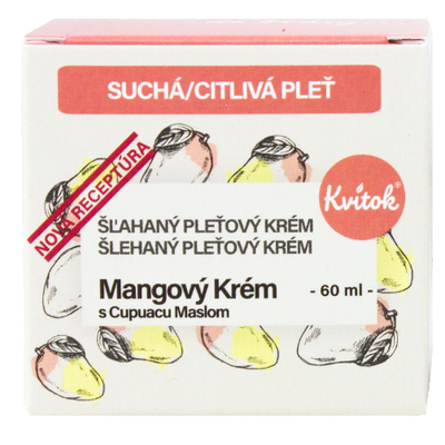 Kvitok Mangový krém pro citlivou a suchou pleť