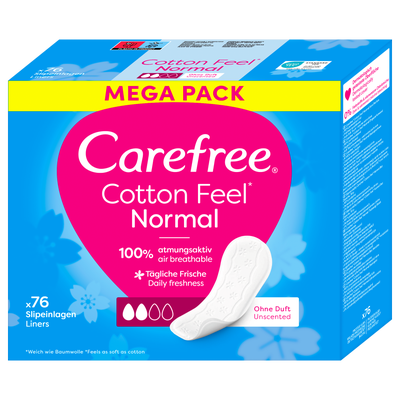 Carefree Cotton slipové vložky neparfemované