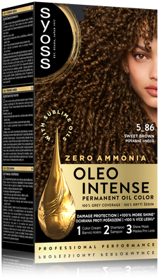 Syoss Oleo Intense Permanentní barva na vlasy 5-86 Půvabně hnědá