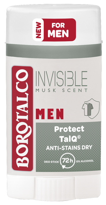 Borotalco MEN Invisible Dry tuhý deodorant