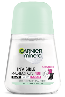 Garnier Mineral Invisible Black White Colors Roll-on minerální deodorant