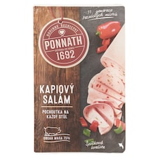 Ponnath Kapiový salám krájený 100g