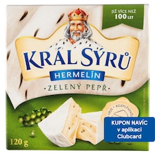 Král Sýrů Hermelín zelený pepř 120g