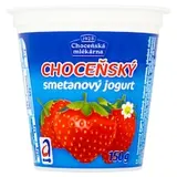 Choceňská Mlékárna Choceňský smetanový jogurt jahodový 150g