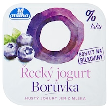 Milko Řecký jogurt 0% borůvka 140g